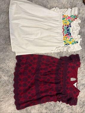 Bundle of TWO Crown & Ivy Cap Sleeve tops - XS and PS.